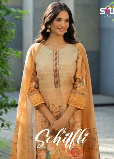 Schiffli By S4U Fancy Cotton Summer Wear Salwar Kameez Collection